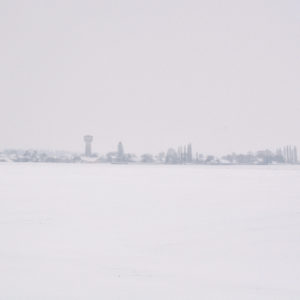Cravant sous neige Cravant sous la neige dans le Loiret (45)